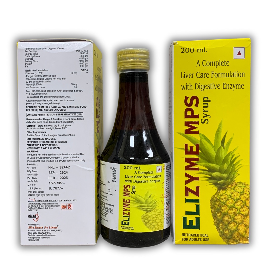 Elizyme MPS Syp Manufacturers in New Delhi